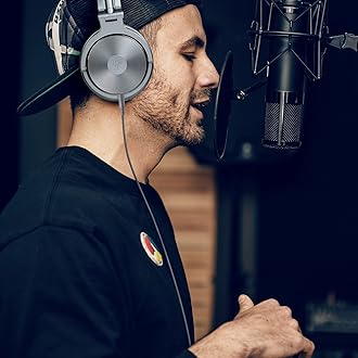 OneOdio Pro50 Hi-Res Headphones Wired 50mm Drivers Professional Monitor For DJ Use Sealed Type For Studio/Instrument Practice/Mixing/TV Viewing/Movie Watching (Orange)