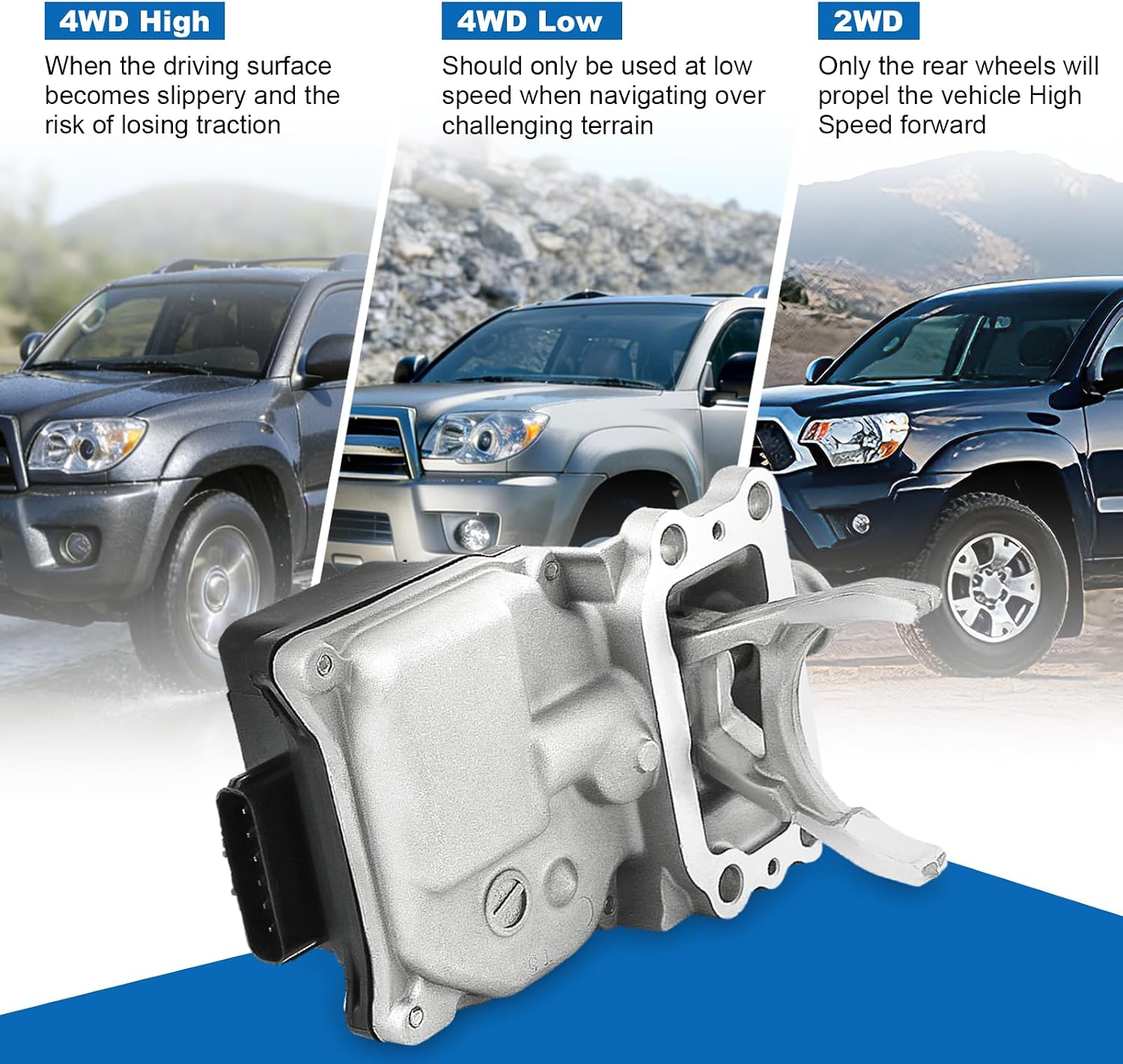 41400-35031 4WD Differential Vacuum Actuator Compatible with Toyota