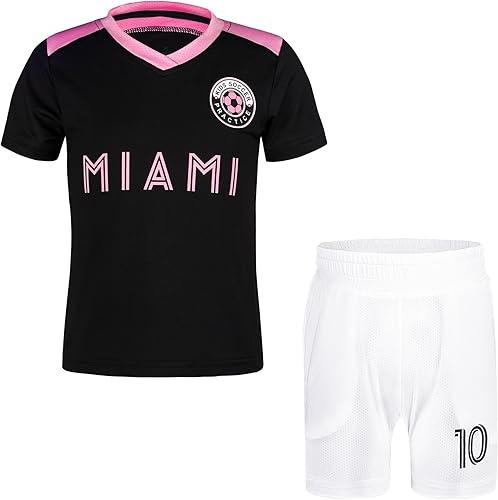 Miniatura 7 de Camisetas de fútbol para niños, niñas y jóvenes, trajes de camiseta de entrenamiento de fútbol para niños pequeños, uniforme 2-14
