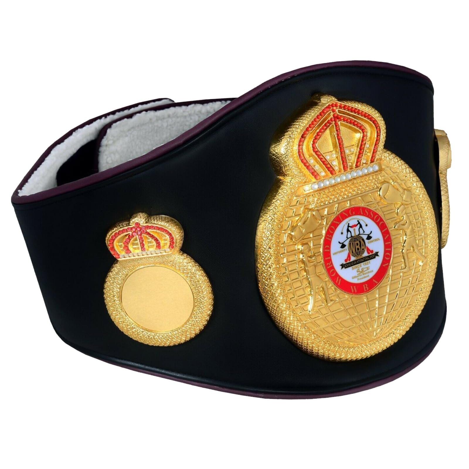 Réplica del cinturón del Campeonato Mundial de Boxeo del CMB, cinturón de cuero verde tamaño adulto con diseño 3D y placas y hebilla chapadas en oro, ideal para regalos y exhibiciones de fans