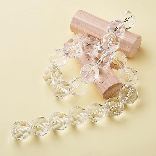 Miniatura 10 de 200 cuentas de cristal Rondelle de 0.315 pulgadas para la fabricación de joyas, cuentas redondas de cristal facetadas de zafiro para fabricación de