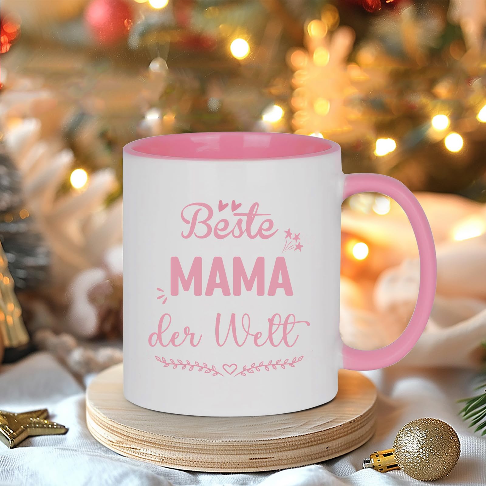 Tazza Regalo Per Mamma "Ich Bin STOLZE MAMA" – Tazza Da Caffè In Ceramica Rosa 320 Ml