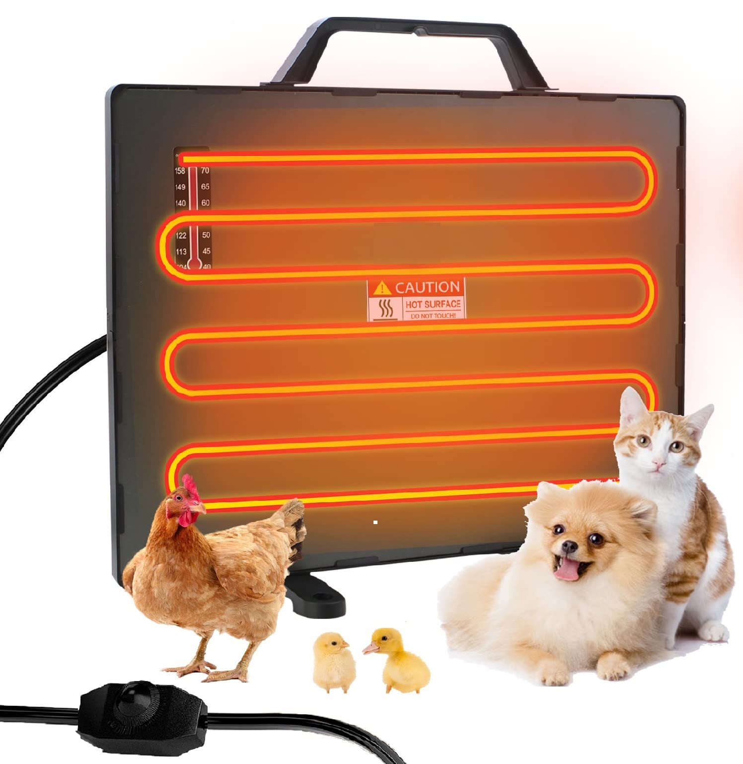 Buy Safe Chicken Coop Heater, 140 Watts Radiant Heat Chicken Heater