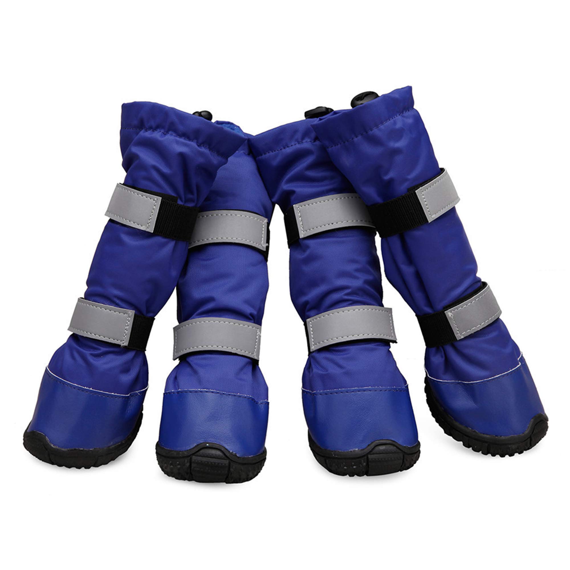 Bottes de Chaussures Imperméables Durables pour Chiens de Taille Moyenne Chaussures d'hiver en Caoutchouc pour Animaux de Compagnie