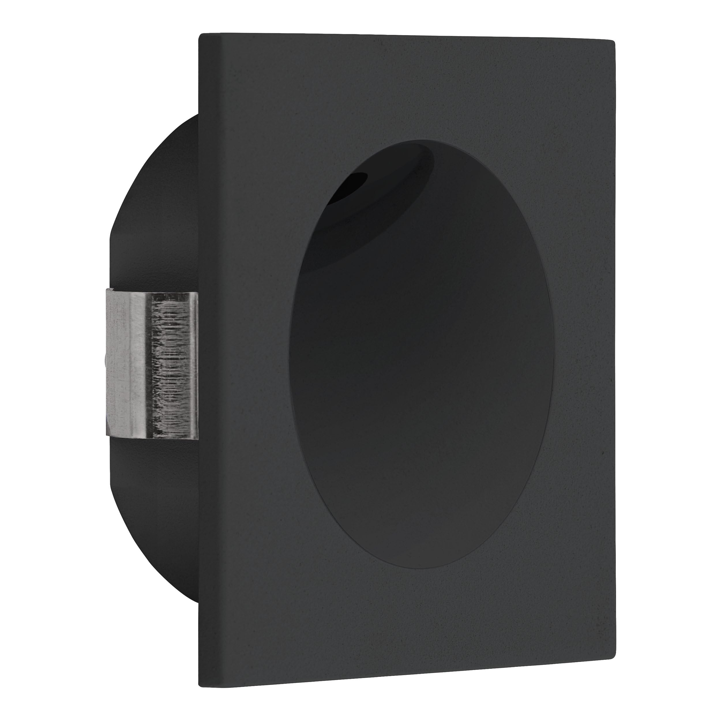 Spot encastré Zarate Eglo carré noir pour illuminer un escalier intérieur moderne