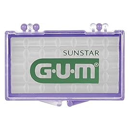 GUM Orthodontic Wax for Braces and Dental Devices - Soothing Dental Wax with Vitamin E and Aloe Vera - Clear Color and Refreshing Mint Flavor (Pack of 1)