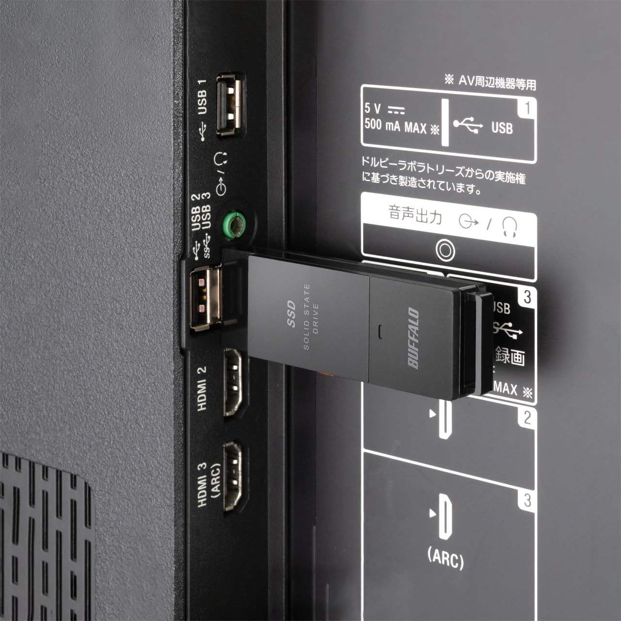 Amazon | バッファロー ( BUFFALO ) USB3.2(Gen1) ポータブルSSD 500GB 