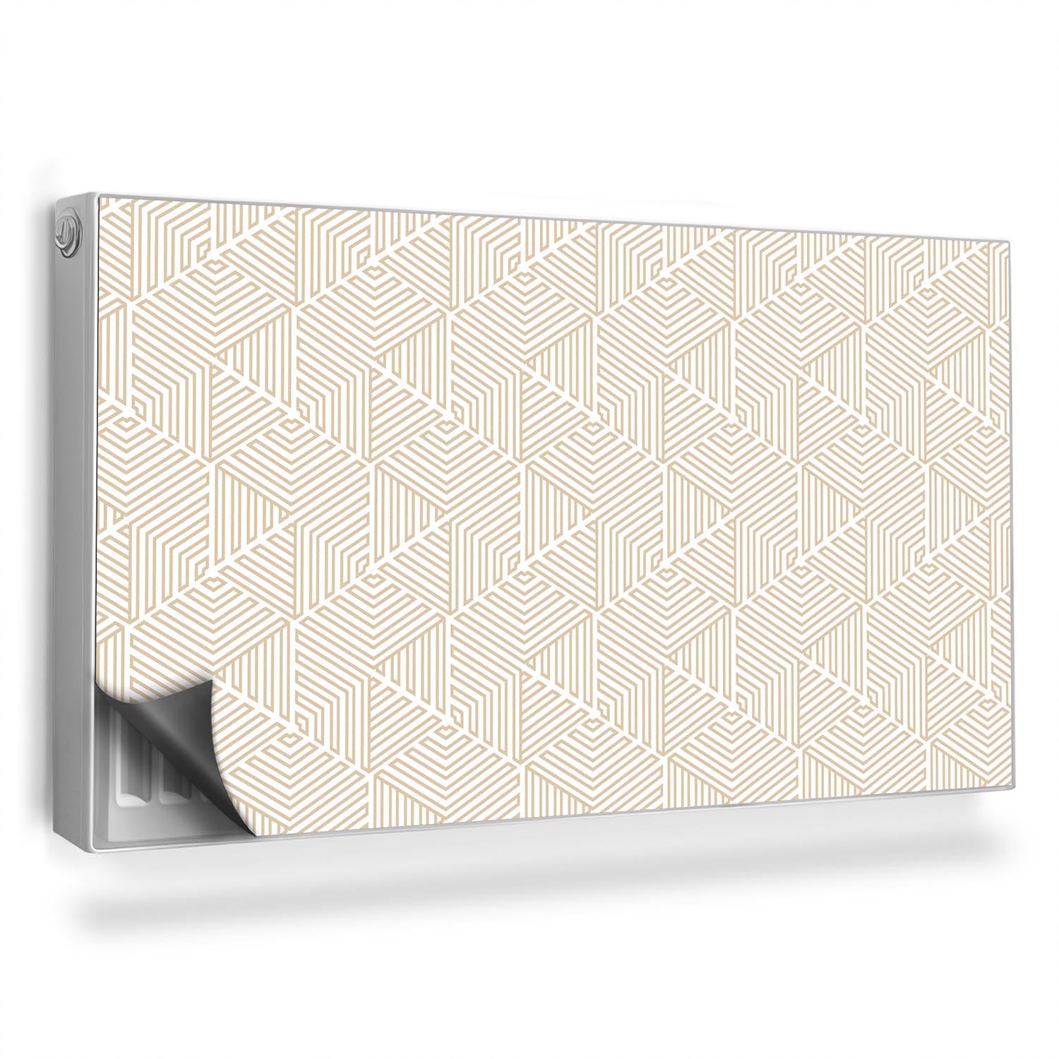 Cache Radiateur Design 110x60 Motif Géométrique Tapis Magnétique