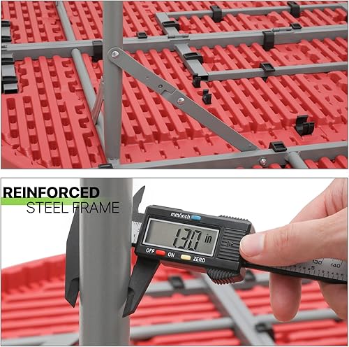 Miniatura 10 de Magshion Mesa plegable redonda de 60 pulgadas de 5 pies de plástico plegable para comedor comercial para interiores y exteriores, camping, picnic,