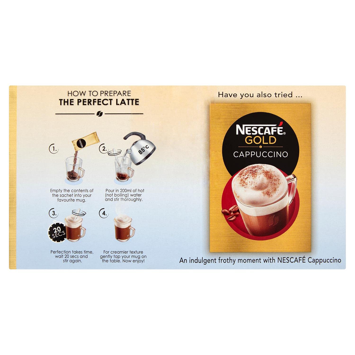 NESCAFE Latte SACHETS PK40 780G 12240290