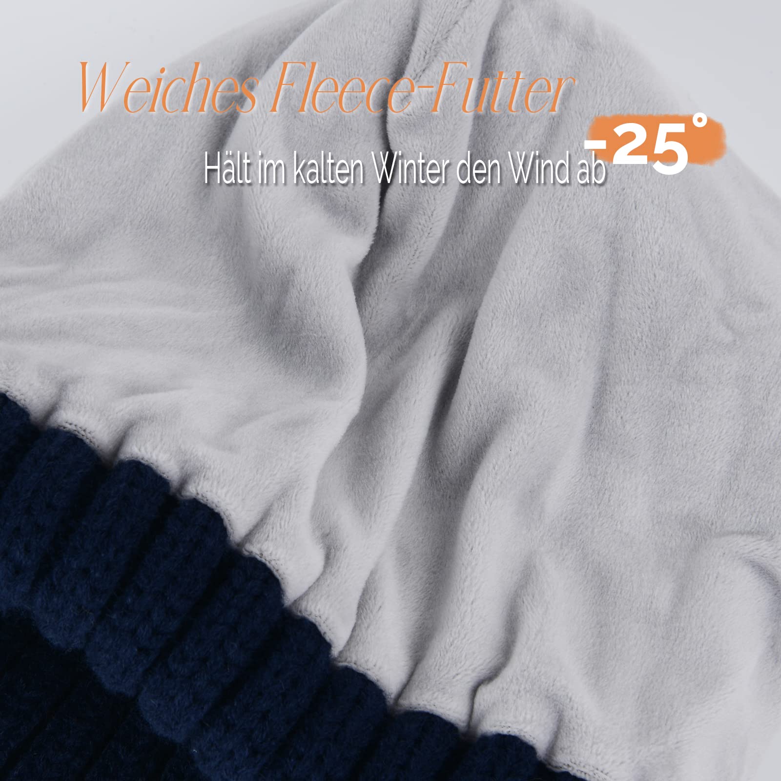 FURTALK Chapeaux d'hiver pour Femme Double Couche en Polaire avec Pompons à Pompons