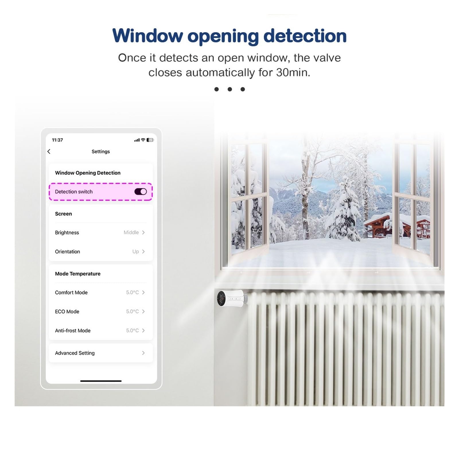 Zawór Termostatyczny Grzejnikowy Tuya Smart WiFi/ZigBee TRV Programowalny Zdalny Regulator Temperatury Z OszczęDza Energię I Koszty Ogrzewania(4pcs-zigbee)