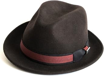 DASMARCA Mens Crushable Packable Felt Fedora Hat
