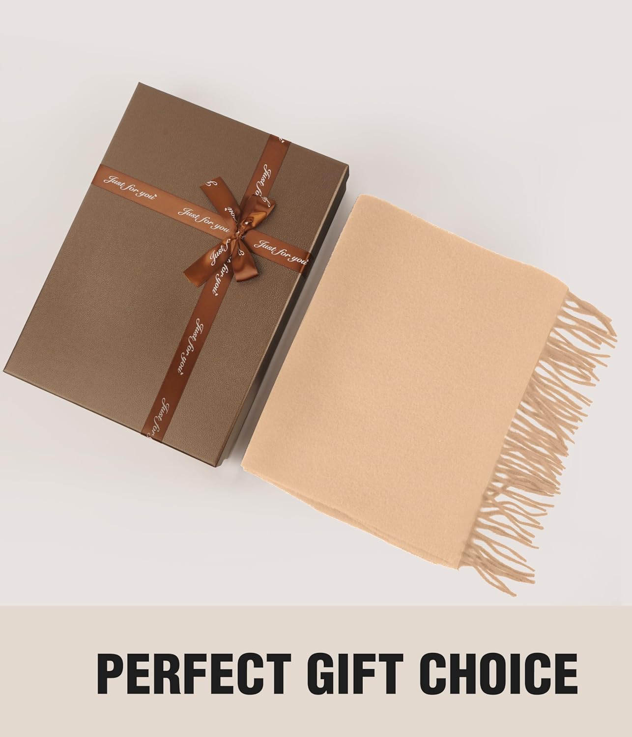 Wool Scarf for Women Men, Merino Wool Scarf Women Winter Cashmere Wrap Oversized Scarves for Cold Weather Travel - Image 6