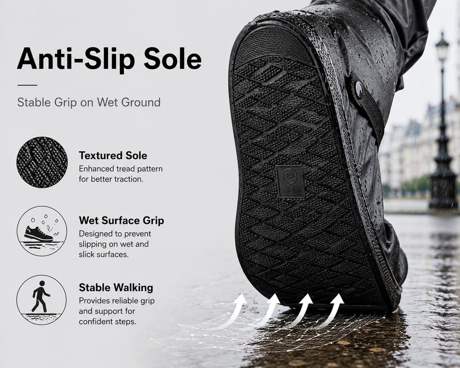 Regenüberschuhe Wasserdicht Schuhe Überschuhe, Outdoor Rutschfester Schuhüberzieher Fahrrad Regenschutz Regenschuhe