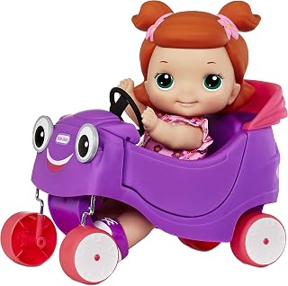 little tikes Lilly & Cozy Coupe Doll and Toy Car for Kids Ages 3+, Multicolor