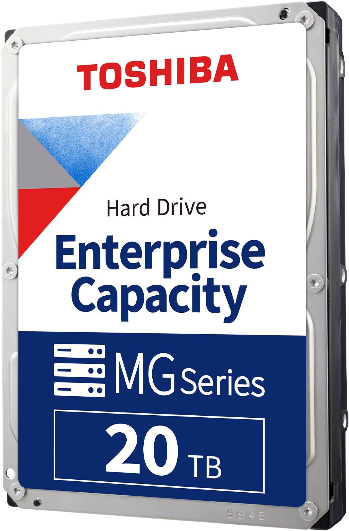Toshiba 20TB Enterprise Internal Hard Drive – MG Series 3.5" SATA HDD for Server, Storage, 24/7 Operation, Hyperscale, Cloud (MG10ACA20TE)