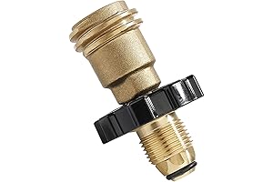 Roastove Universal Fit Propane Tank Adapter Converts POL to QCC1 / Type 1 with Wrench