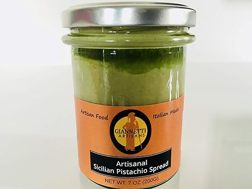 Miniatura 2 de Giannetti Artisans Pistacho siciliano para untar hecho artesanalmente sin aceite de palma y pistachos sicilianos, importado de Bronte, Sicilia, 7.05