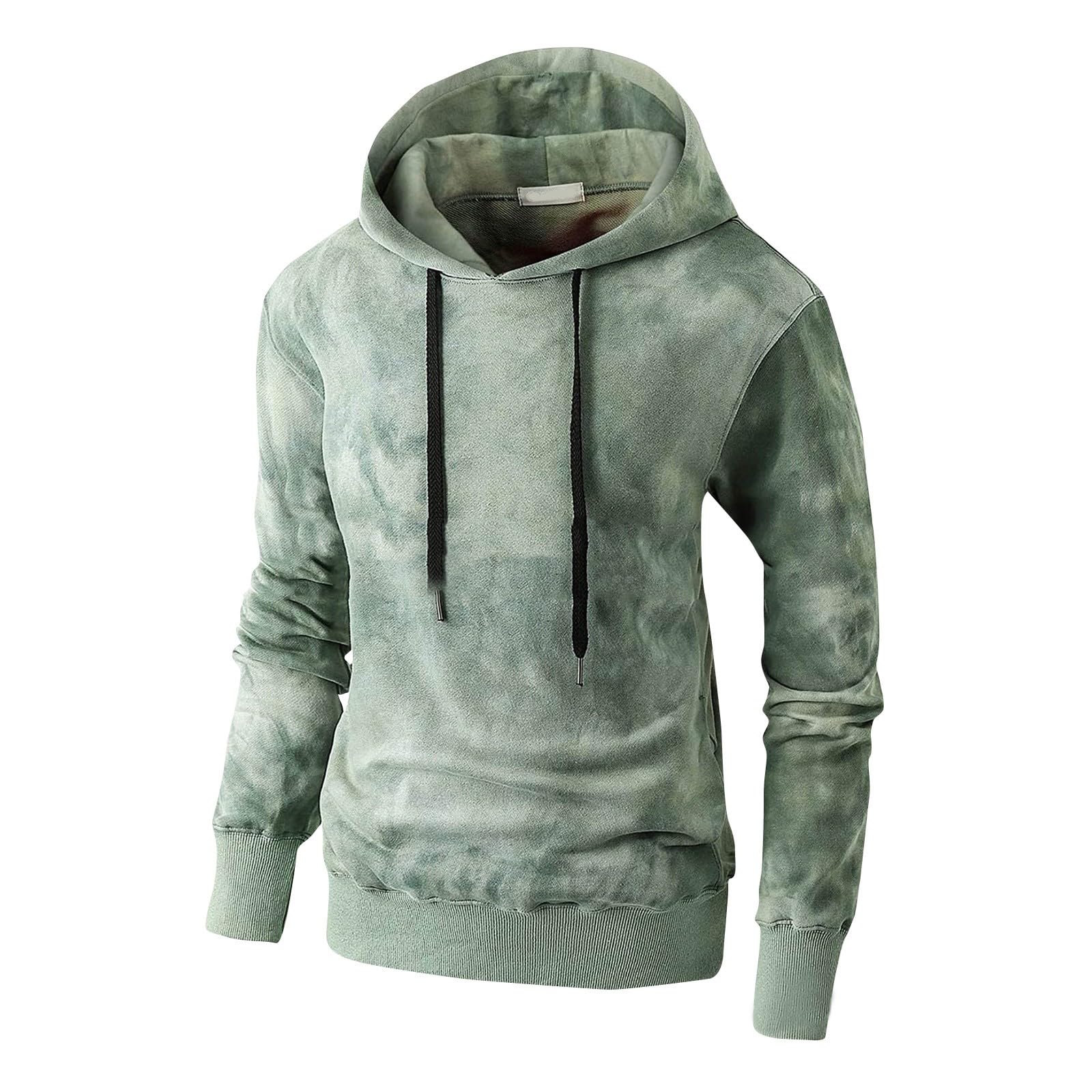 GOFULY Mens Hoodies Pullover Tie Dye Fall Sweatshirts Graphic Winter Hoodies Pullover Long Sleeve Shirts Stylish With Pockets