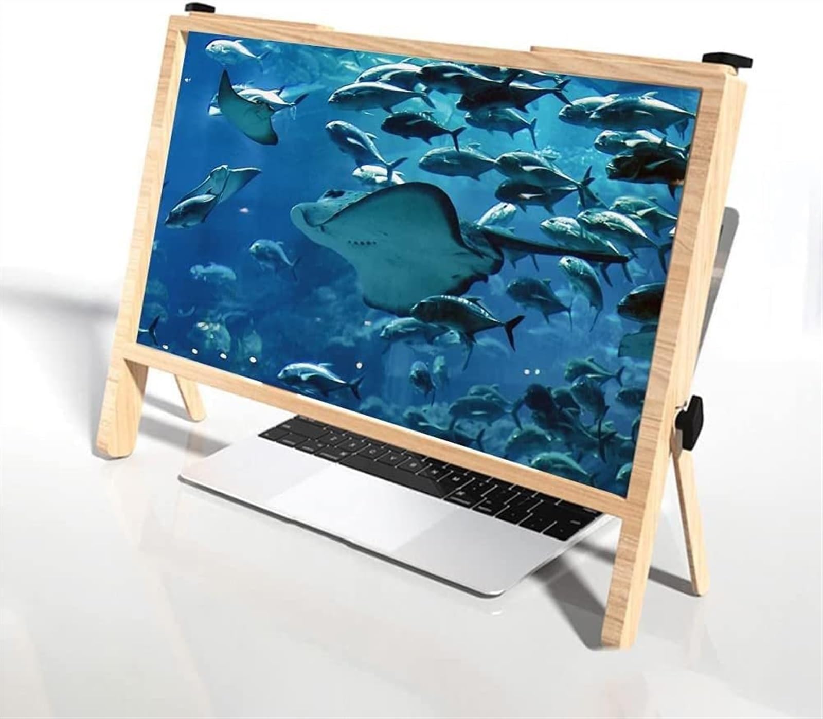Loupe d'écran ordinateur portable pour regarder des films et vidéos au lit