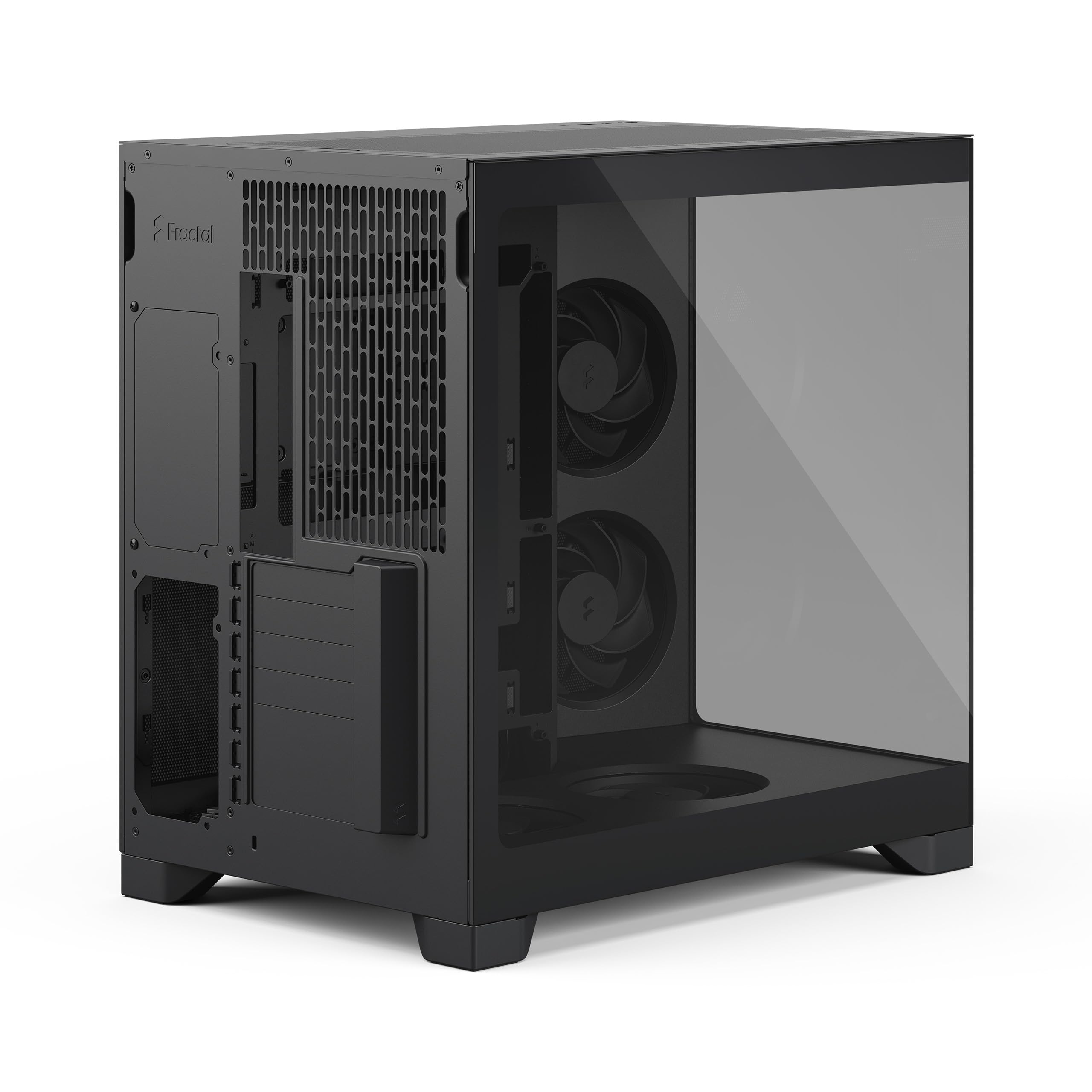 Fractal Design Pop 2 Vision Black case PC gaming con vetro panoramico – Design a doppia camera – 4 ventole reverse – ATX/E‑ATX/mATX/ITX