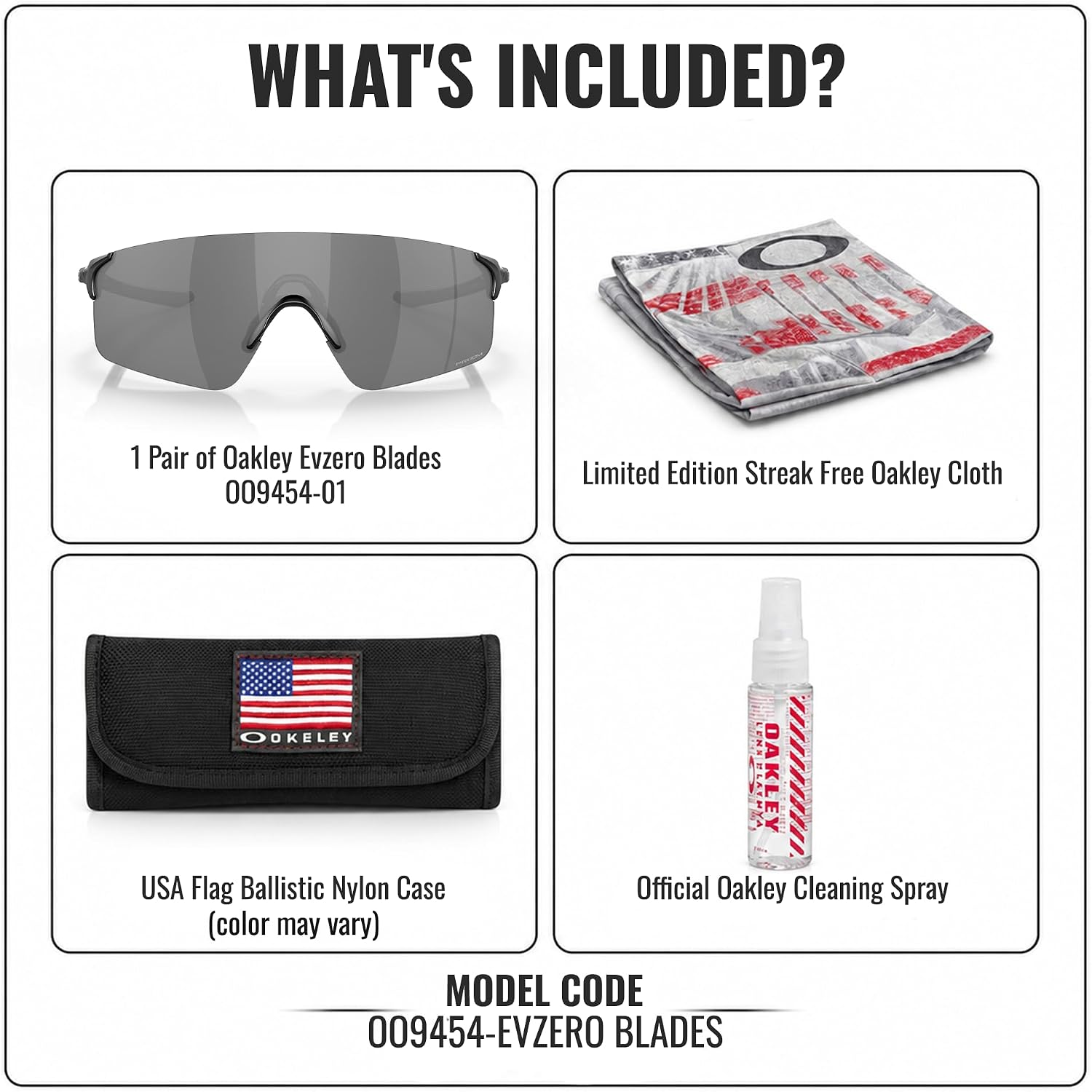 Oakley EVZERO BLADES OO9454 Shield Sunglasses With Official Eyewear Kit image 2