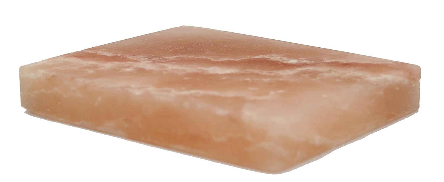 IndusClassic® RSP-18 Himalayan Salt Block, Plate, Slab for Cooking, Grilling, Seasoning, And Serving (8X4X1)