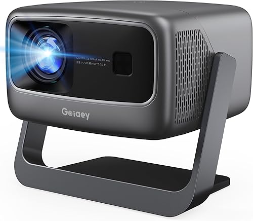 3200 ANSI/Aplicaciones oficiales/Proyector 4K con soporte de 360° con WiFi y Bluetooth, enfoque automático, proyector de corto alcance Keystone