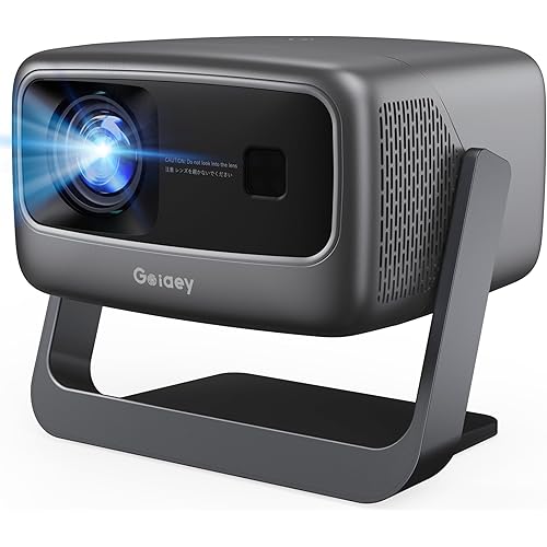 [2000 ANSI/ Official-NetfIix/360°Stand] Outdoor Projector with WiFi and Bluetooth, Auto Focus, Auto Keystone 4K Projector Native 1080P Support 36W DoIby Audio Smart Projector