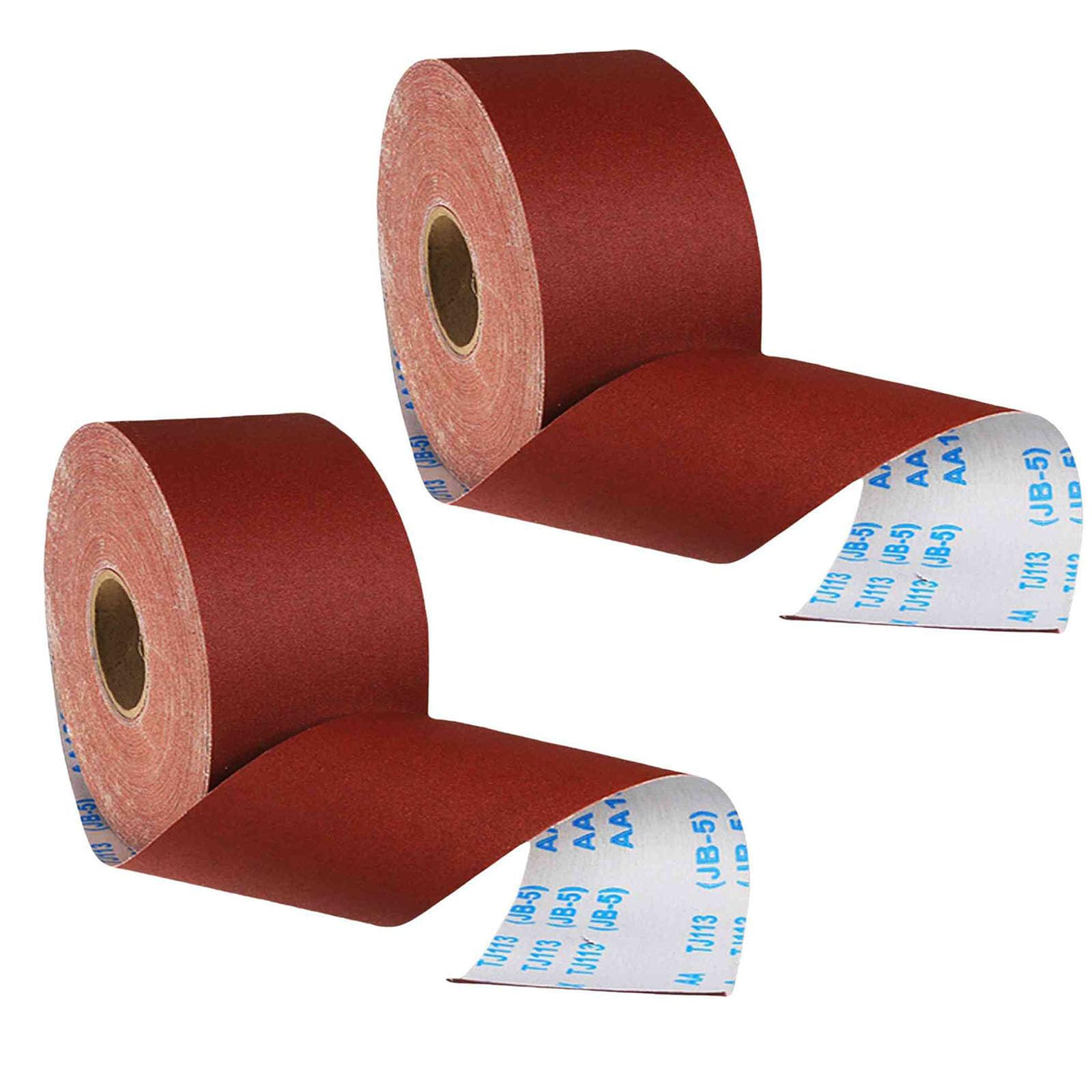Unifizz 2 rollos de papel de lija abrasivo de grano 80, herramientas de pulido utilizadas para tallado de madera, tallado de raíces y tallado de núcleos, 10 m x 100 mm