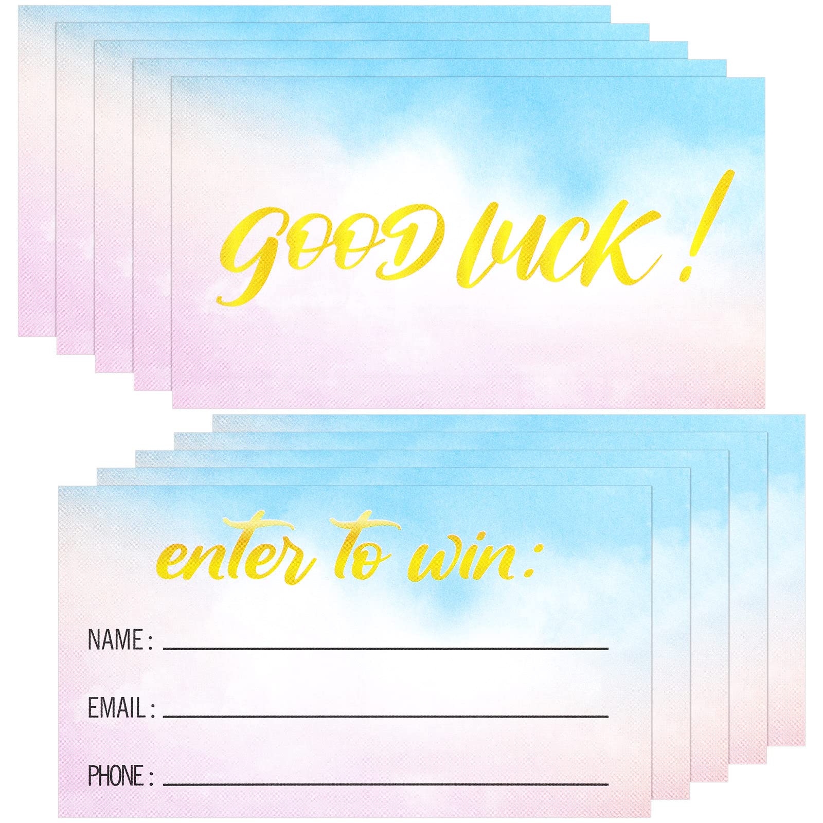 300 Pcs Enter to Win Raffle Tickets Cards 3.5 x 2 Inch Entry Form Cards for Contest, Carnivals, Raffles, Fairs, Ballot Box Raffle Drum with Space for