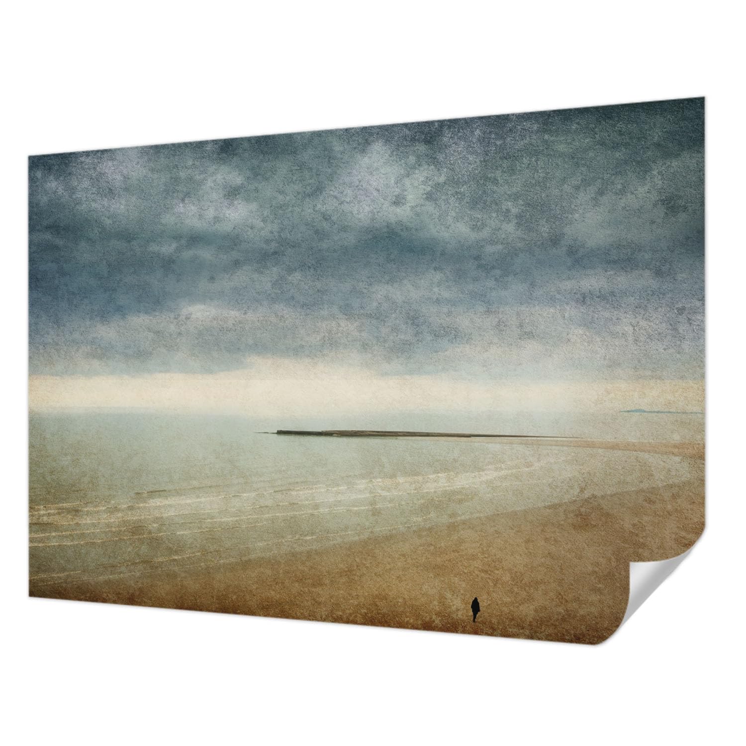 Papier peint adhésif chambre déco murale paysage nostalgique panoramique 208x146