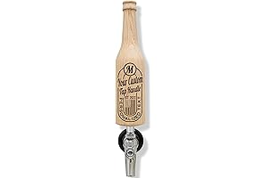 Custom Bottle Shaped Beer Tap Handle, Personalized with Your Own Text