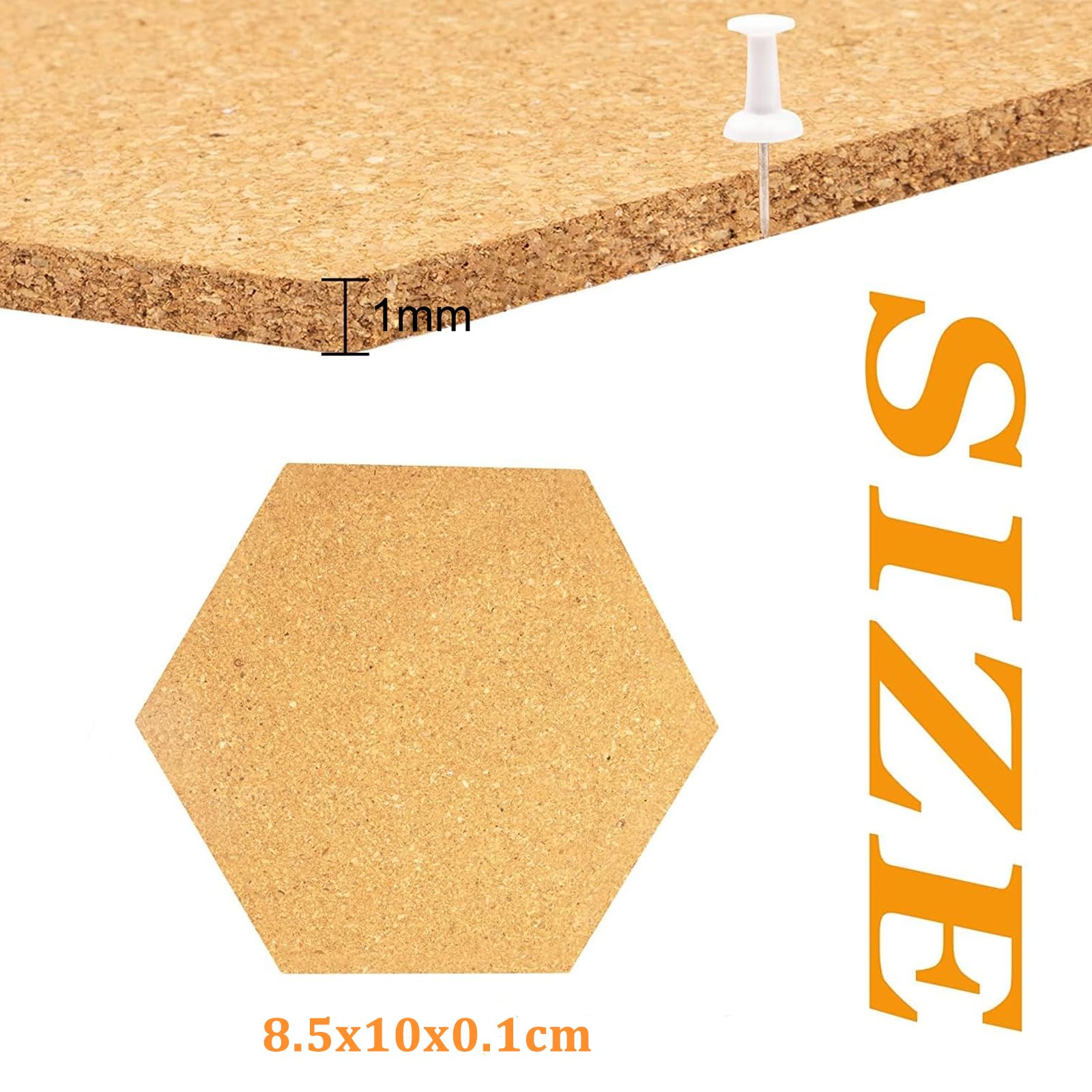 Tableau Affichage Panneaux Liège Hexagonaux Autocollants HENGBIRD - Lot De 10 - 20x17,5cm - Décoration Murale Tableau Liege 120x90 Tableau Affichage Panneaux Liège Hexagonaux Autocollants HENGBIRD - Lot De 10 - 20x17,5cm - Décoration Murale Tableau Liege 120x90