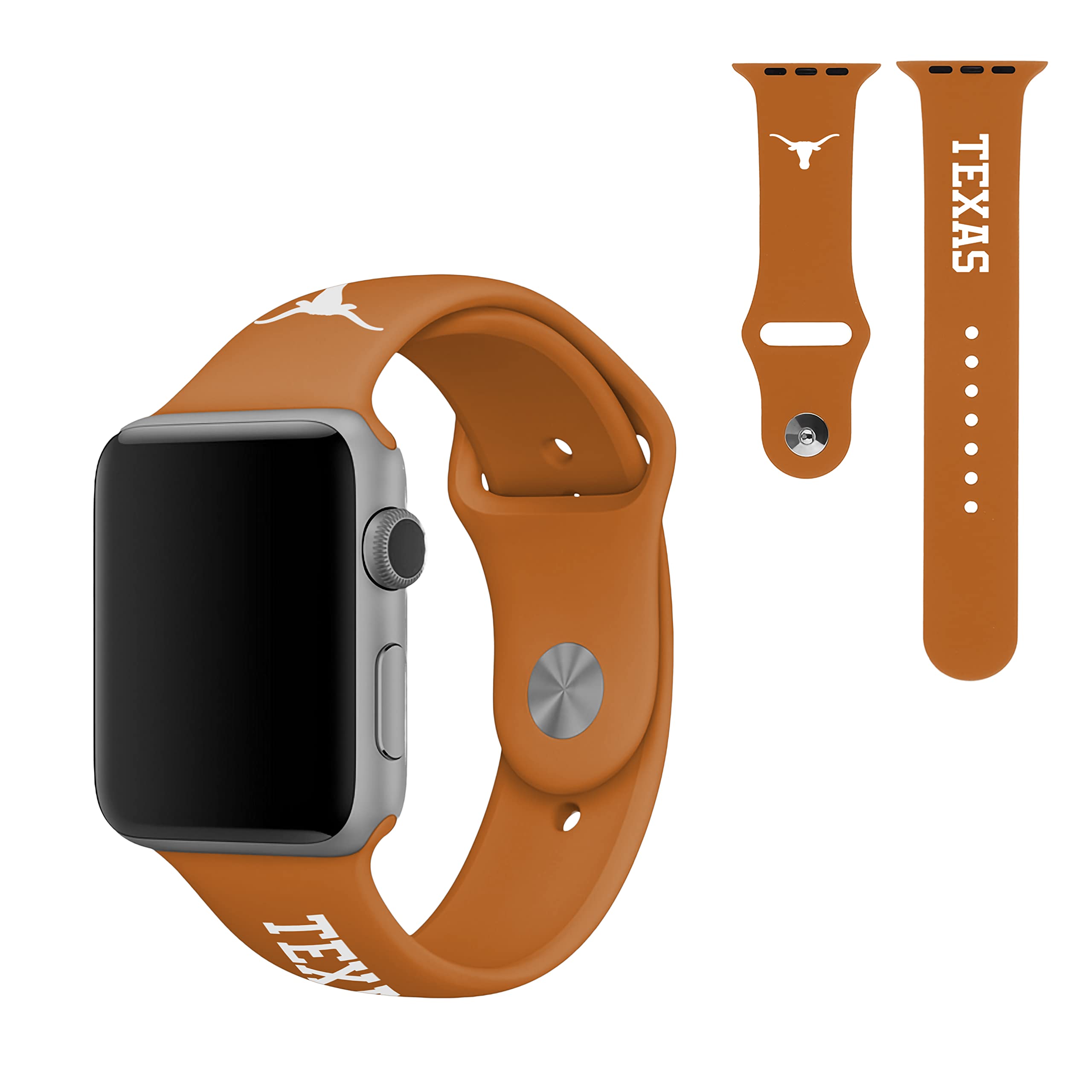 SOAR NCAA 42mm Apple Watch Band, Texas Longhorns