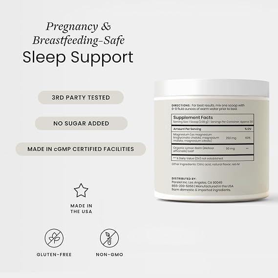 Perelel Birth Prep Bundle, 3rd Trimester Prenatal Vitamin Pack, Sleep Support, Choline Boost
