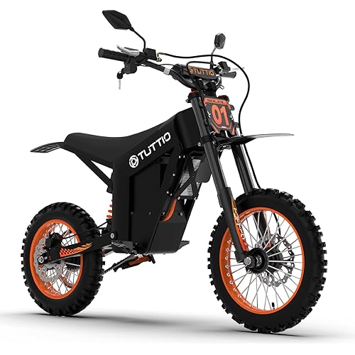 Tuttio Soleil01 Electric-Dirt-Bike Teens Adults - 48V 21AH Electric-Bike 14"/12" Fat Tire Off Road E-Bike High Torque Mini E Bicycle Motorcycle Dirt Bike
