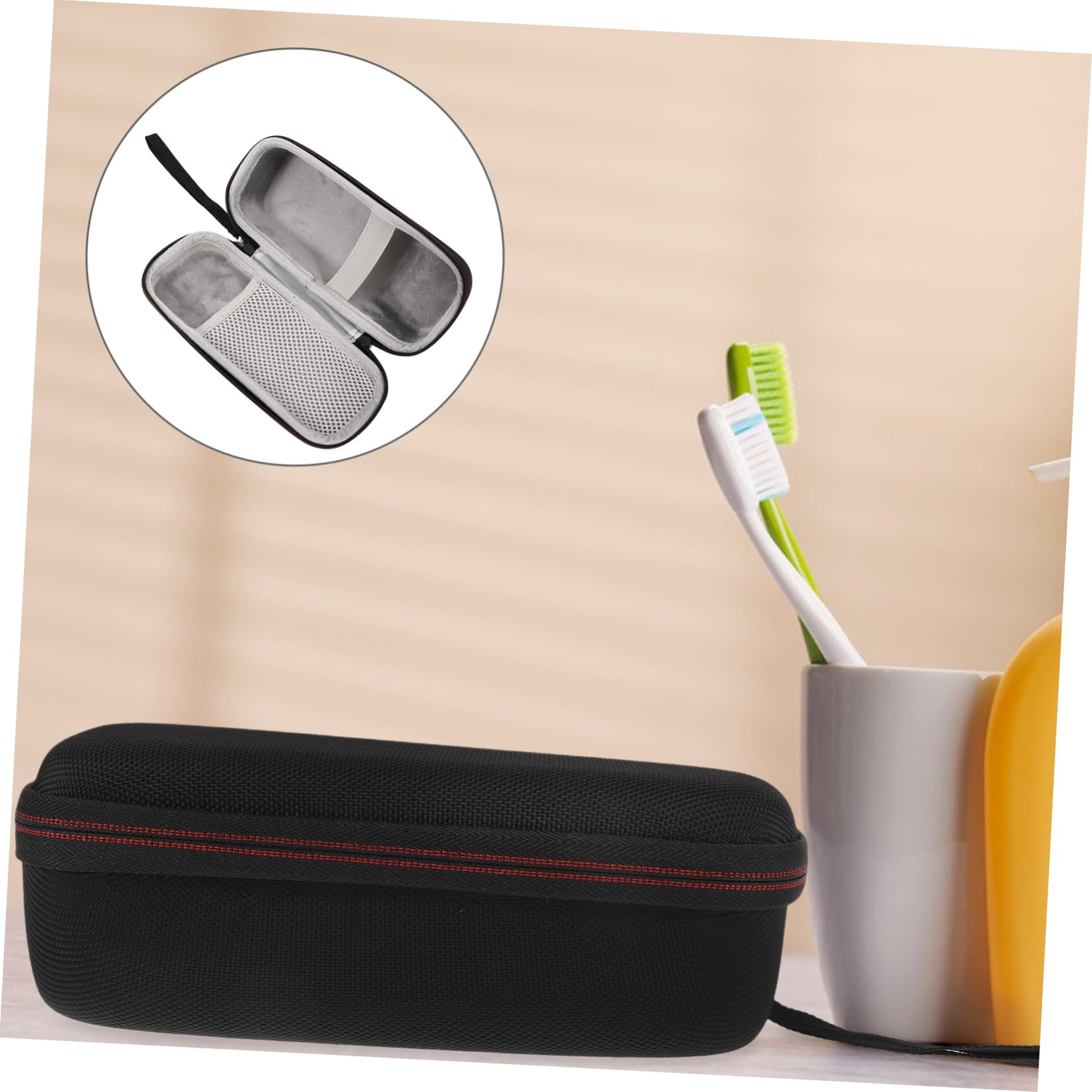 Healeved 5piezas Estuche Portátil para Cepillos De Dientes Eléctricos Resistente Al Agua Polvo para Viajes Macenamiento Seguro De Cepillos De Dientes