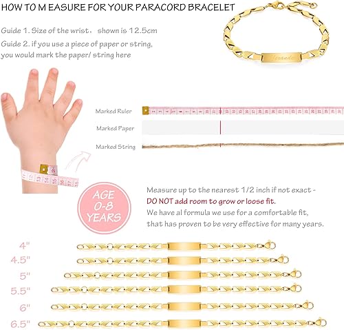 Miniatura 4 de Tina&Co Personalized Baby Name Bracelet Customized 18K Gold Plated for NewBorn to Children Girl Boy Birthday Baby Shower Gift Personalized Gift