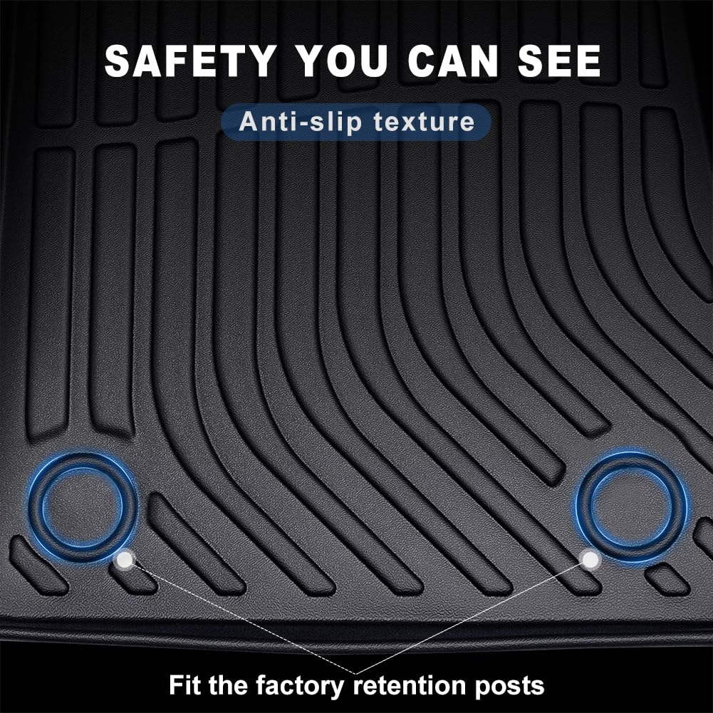 JDMON All Weather Floor Mats Compatible with 20122017 Chevrolet