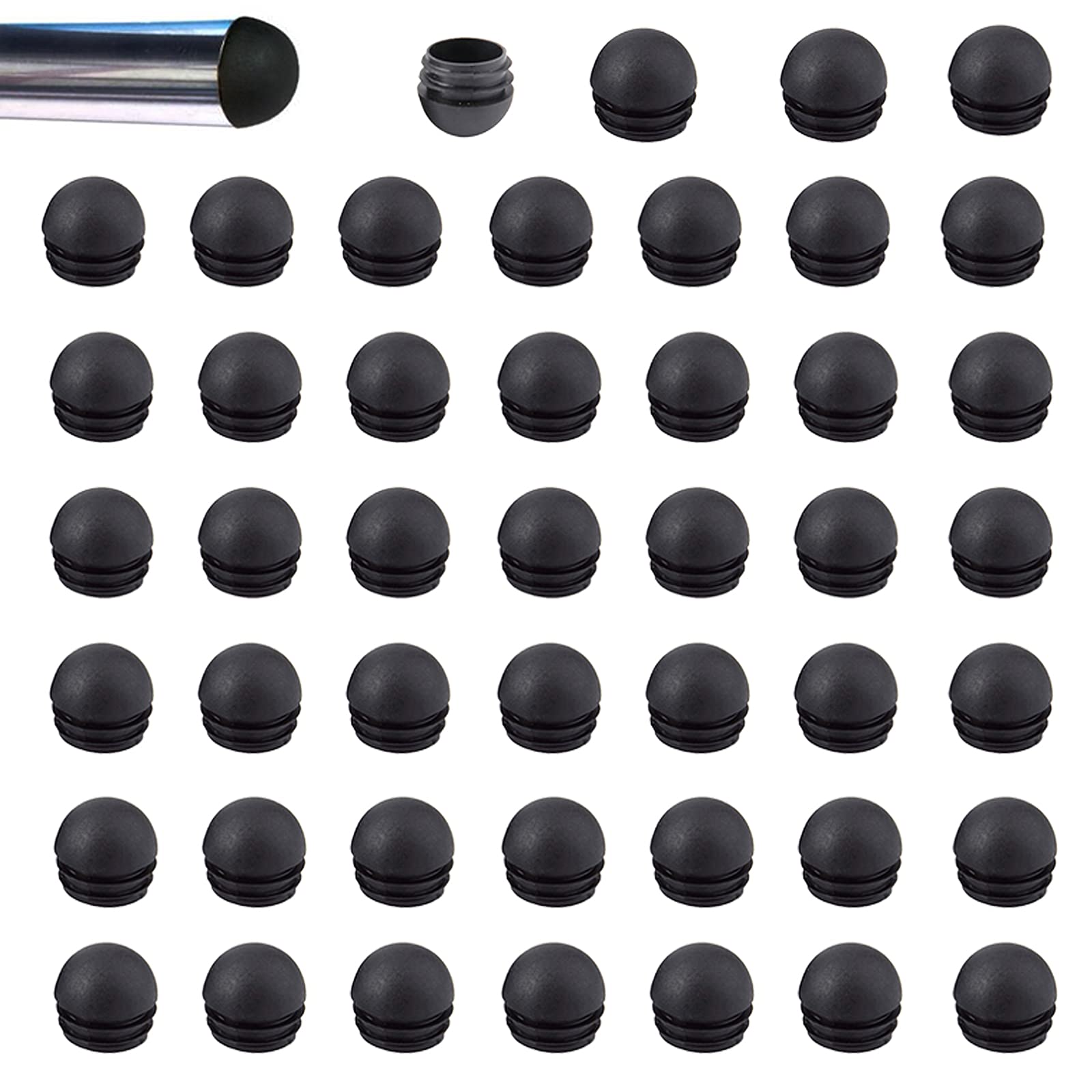 32 Tappi Per Gambe Di Sedie E Tavoli - Nero, Diametro 16mm - Antiscivolo E Antirumore - Foto 5