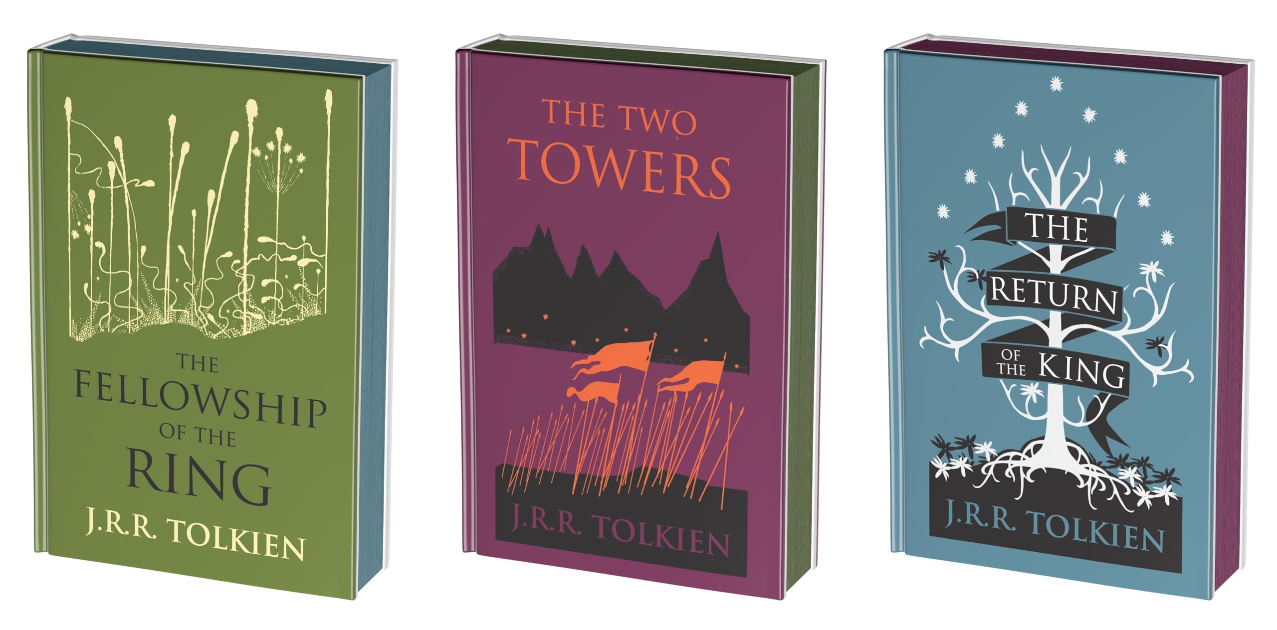J. R. R. Tolkien Middle-earth Collector's Edition Set (5 Books): Hobbit, Silmarillion, Lord of the Rings (Fellowship, Two Towers, Return of the King)