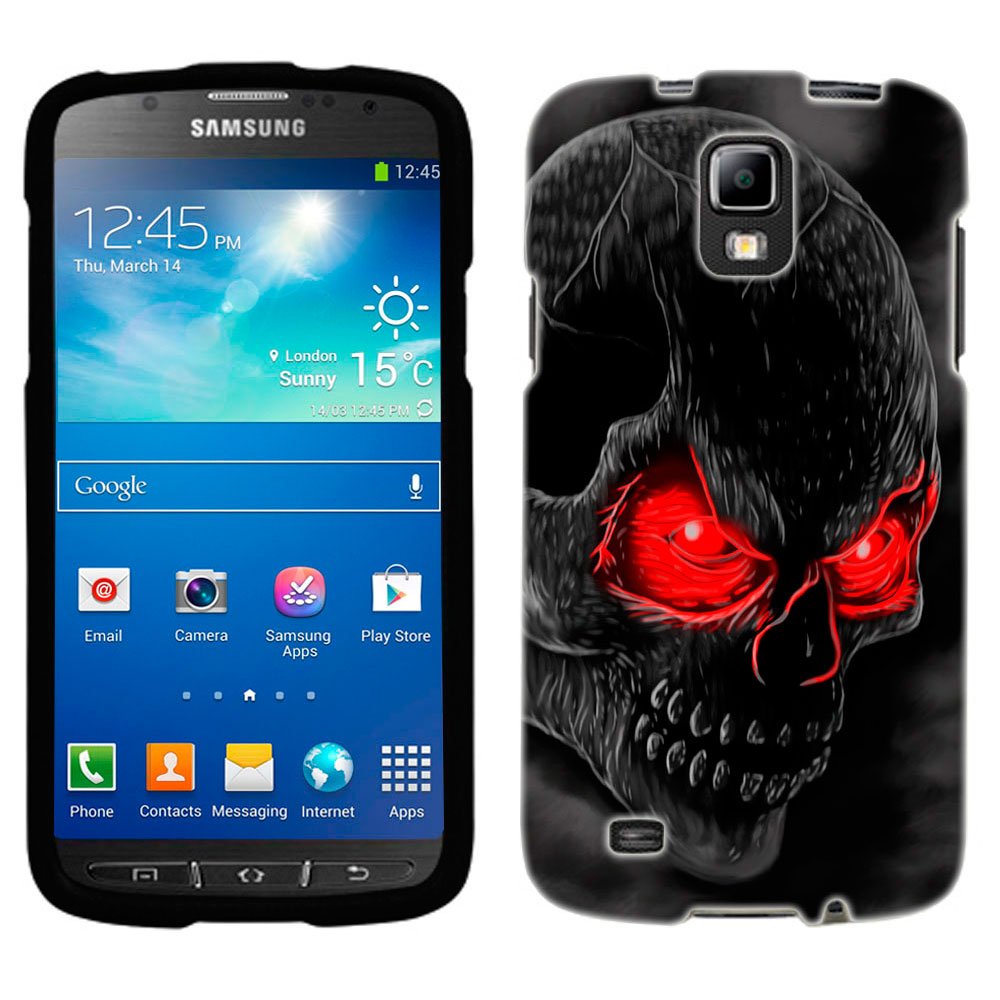 Samsung Galaxy S4 Active Red Eye Skull Case