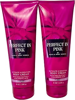 Bath & Body Works Perfect in Pink Ultimate Hydration Body Cream 8 Ounces Pack of 2