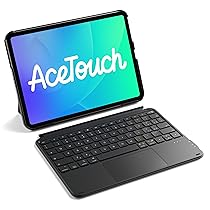 Inateck Custodia Tastiera per iPad 11a, 10a Gen, iPad 10a (10,9″), 11a Gen (2025 A16), Air 11″ M4, M3, M2, Air 6, 5, 4a, Pro 11 4a-1a, Tastiera Ultralight Rimovibile con Touchpad, Rosa AceTouch