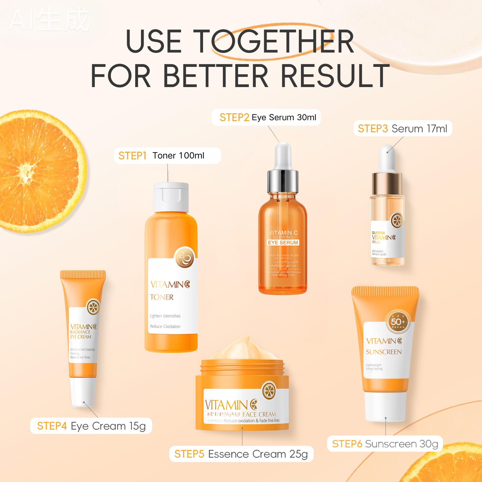 Vitamin C Skincare Set, Skincare Set Vitamin C Teen Girls Gifts, Skincare for Teens 10-12 - Image 3