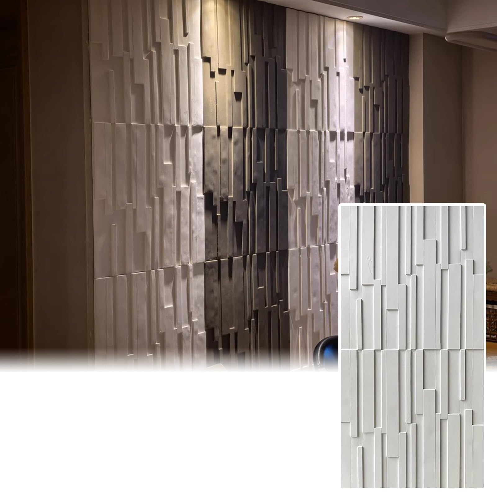 Paneles de pared 3D para crear un elegante telón de fondo de TV en su salón
