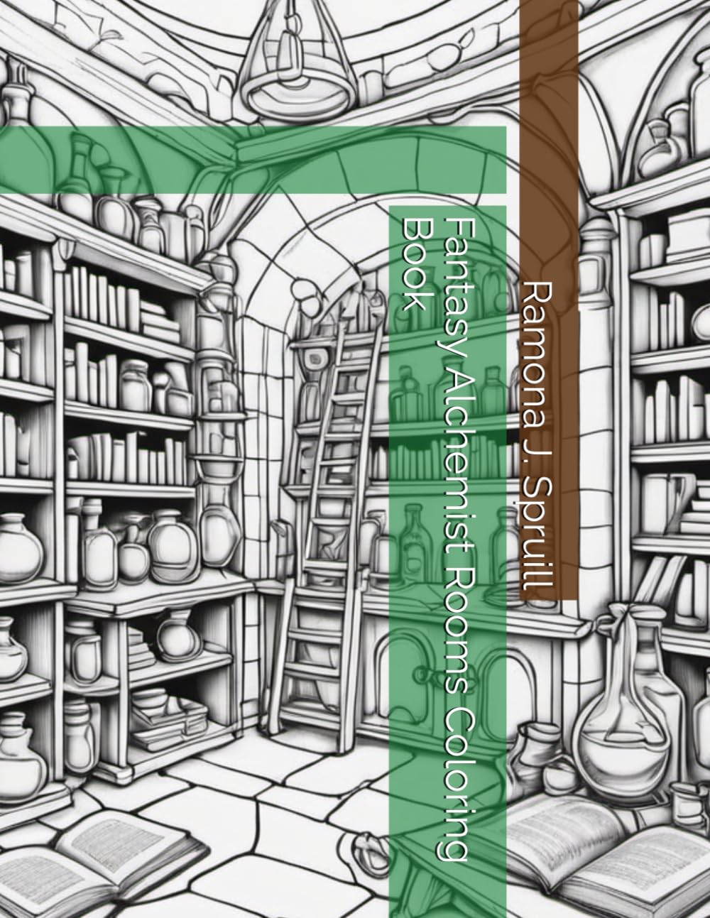 Fantasy Alchemist Rooms Coloring Book (Medieval Character Creation)