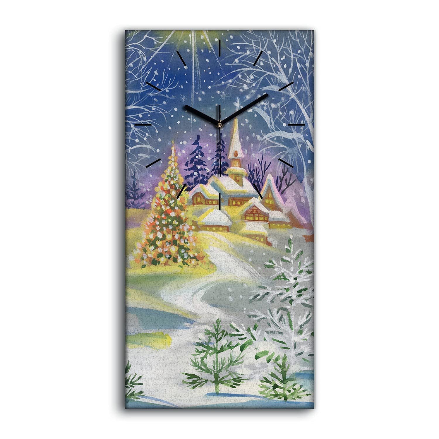 Horloge sur Toile et art moderne pour salon, une décoration murale zen et calme